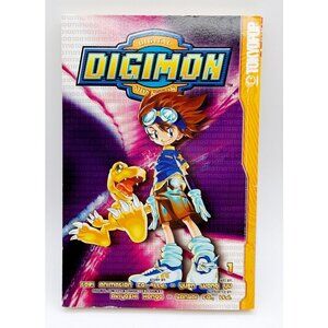 Digimon Volume 1 PB Book Yuen Wong Yu 1st Ed. Tokyopop Manga Digital Monsters